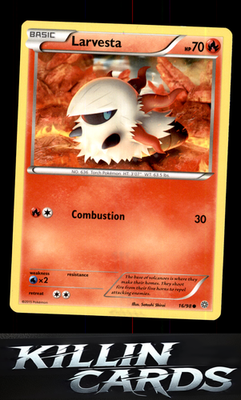 Larvesta 16/98 Pokemon Common XY - Ancient Origins Card NM