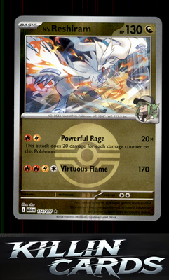 Reverse Holofoil N's Reshiram (Poke Ball) 154/217 Pokemon Rare ME: Ascended Hero