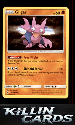 Gligar 98/214 Pokemon Common SM - Unbroken Bonds Card NM
