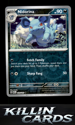 Reverse Holofoil Nidorina 030/165 Pokemon Uncommon SV: Scarlet & Violet 151 Card