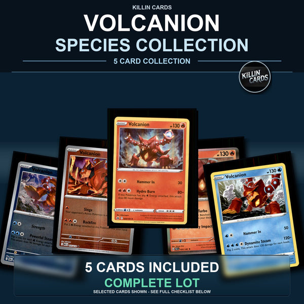 Pokemon TCG Volcanion Species Collection 5 Different Cards