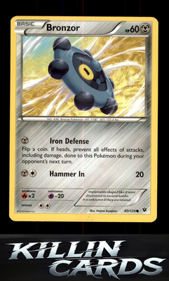 Bronzor 60/124 Pokemon Common XY - Fates Collide Card NM