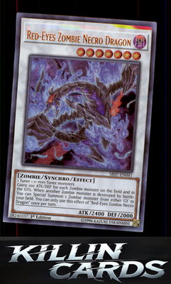 1st Edition Red-Eyes Zombie Necro Dragon SR07-EN041 YuGiOh Ultra Rare Structure