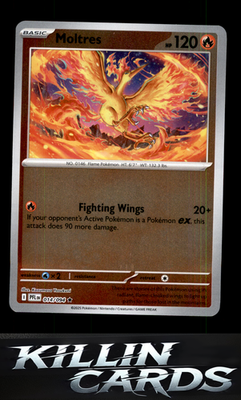 Reverse Holofoil Moltres 014/094 Pokemon Rare ME02: Phantasmal Flames Card NM