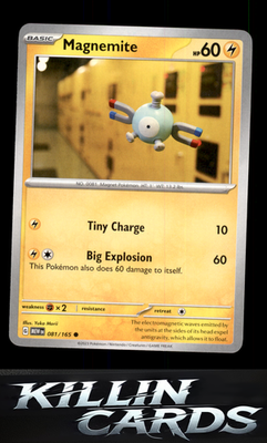 Magnemite 081/165 Pokemon Common SV: Scarlet & Violet 151 Card NM