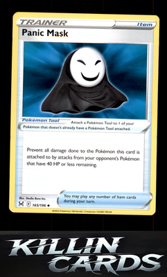 Panic Mask 165/196 Pokemon Uncommon SWSH11: Lost Origin Card NM