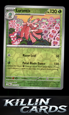 Reverse Holofoil Lurantis 014/182 Pokemon Uncommon SV10: Destined Rivals Card NM