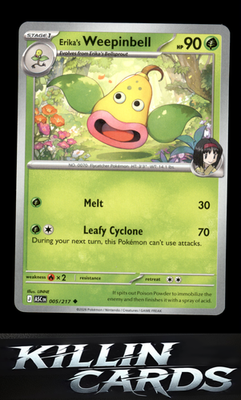 Erika's Weepinbell 005/217 Pokemon Uncommon ME: Ascended Heroes Card NM