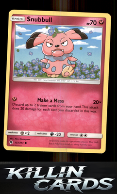 Snubbull 137/214 Pokemon Common SM - Lost Thunder Card NM