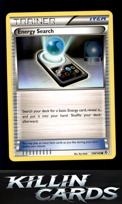 Energy Search 128/149 Pokemon Common Boundaries Crossed Card LP