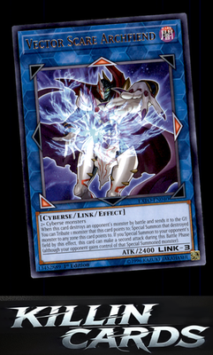 1st Edition Vector Scare Archfiend EXFO-EN040 YuGiOh Rare Extreme Force Card NM