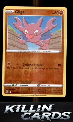 Gligar 095/196 Pokemon Common SWSH11: Lost Origin Card NM