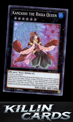 1st Edition Kanzashi the Rikka Queen SESL-EN021 YuGiOh Super Rare Secret Slayers