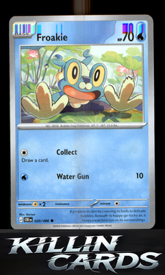 Froakie - 020/086 020/086 Pokemon Common ME04: Chaos Rising Card NM
