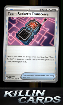 Team Rocket's Transceiver 178/182 Pokemon Uncommon SV10: Destined Rivals Card NM