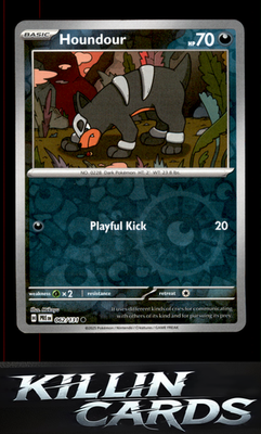 Reverse Holofoil Houndour 062/131 Pokemon Common SV: Prismatic Evolutions Card N