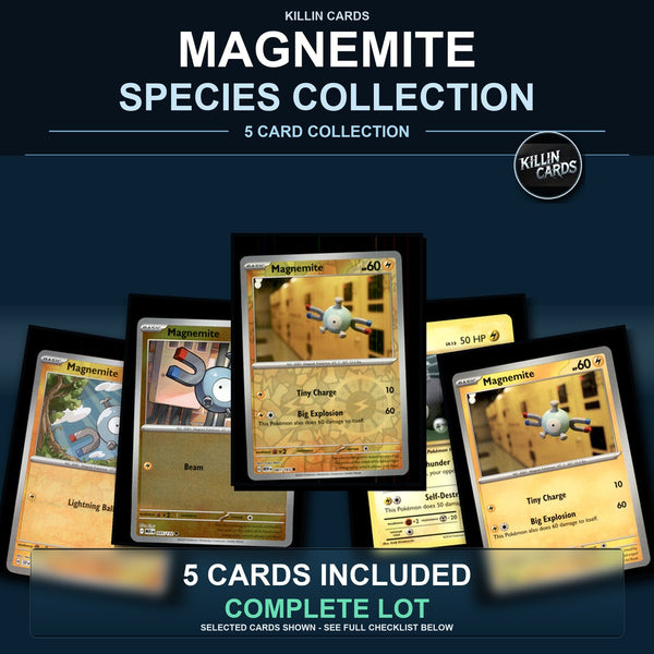 Pokemon TCG Magnemite Species Collection 5 Different Cards