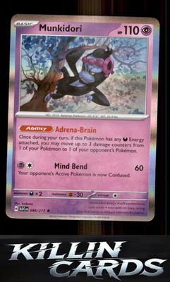 Munkidori 099/217 Pokemon Rare ME: Ascended Heroes Card NM