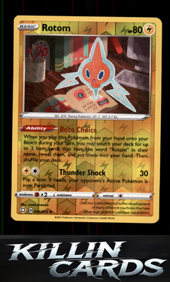 Reverse Holofoil Rotom 034/072 Pokemon Uncommon Shining Fates Card NM
