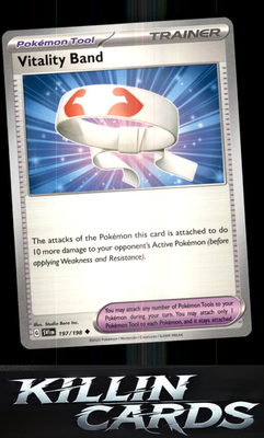 Vitality Band 197/198 Pokemon Uncommon SV01: Scarlet & Violet Base Set Card NM
