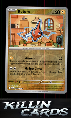 Reverse Holofoil Rotom - 077/182 077/182 Pokemon Common SV10: Destined Rivals Ca