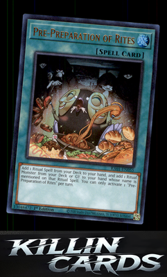 1st Edition Pre-Preparation of Rites (UR) RA01-EN055 YuGiOh Ultra Rare 25th Anni