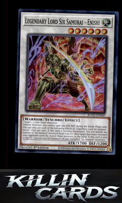 1st Edition Legendary Lord Six Samurai - Enishi ROTA-EN040 YuGiOh Super Rare Rag