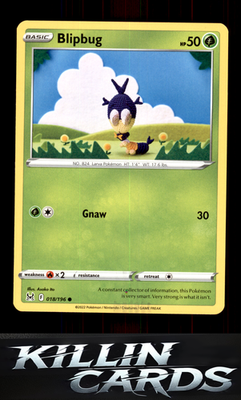 Blipbug 018/196 Pokemon Common SWSH11: Lost Origin Card NM
