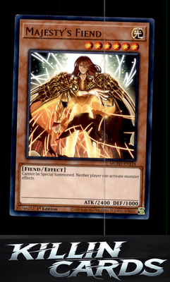 1st Edition Majesty's Fiend MGED-EN134 YuGiOh Rare Maximum Gold: El Dorado Card