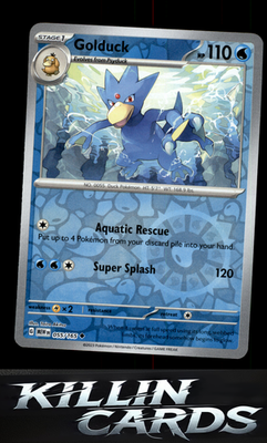 Reverse Holofoil Golduck 055/165 Pokemon Uncommon SV: Scarlet & Violet 151 Card