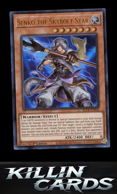 1st Edition Senko the Skybolt Star BLCR-EN036 YuGiOh Ultra Rare Battles of Legen