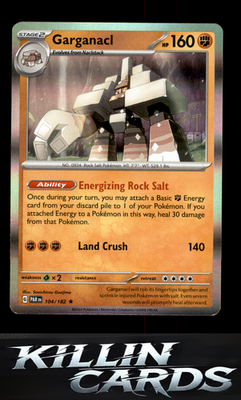 Garganacl - 104/182 104/182 Pokemon Rare SV04: Paradox Rift Card NM