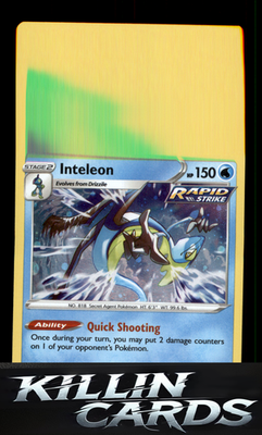 Inteleon 043/198 Pokemon Holo Rare SWSH06: Chilling Reign Card NM