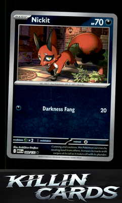 Reverse Holofoil Nickit 089/132 Pokemon Common ME01: Mega Evolution Card NM