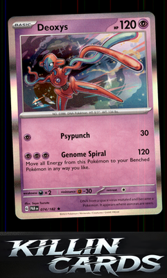 Deoxys 074/182 Pokemon Rare SV04: Paradox Rift Card NM