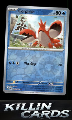 Reverse Holofoil Corphish 047/167 Pokemon Common SV06: Twilight Masquerade Card