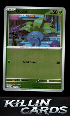 Oddish 001/094 Pokemon Common ME02: Phantasmal Flames Card NM