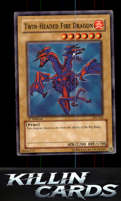 1st Edition Twin-Headed Fire Dragon PSV-042 YuGiOh Common Pharaoh's Servant Card