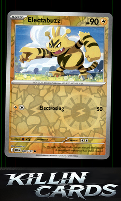 Reverse Holofoil Electabuzz 068/182 Pokemon Common SV10: Destined Rivals Card NM