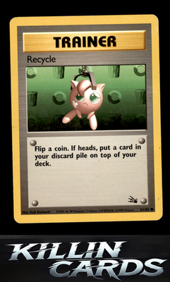 Recycle 61/62 Pokemon Common Fossil Card LP