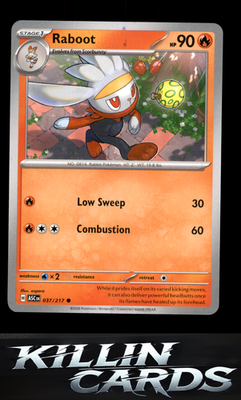 Raboot 037/217 Pokemon Common ME: Ascended Heroes Card NM