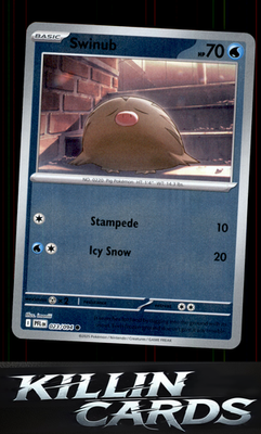 Reverse Holofoil Swinub 023/094 Pokemon Common ME02: Phantasmal Flames Card NM