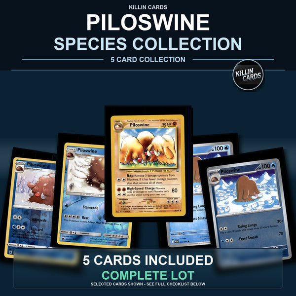 Pokemon TCG Piloswine Species Collection 5 Different Cards