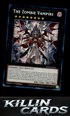 1st Edition The Zombie Vampire MP23-EN024 YuGiOh Prismatic Secret Rare 25th Anni