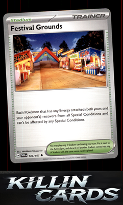 Festival Grounds 149/167 Pokemon Uncommon SV06: Twilight Masquerade Card NM