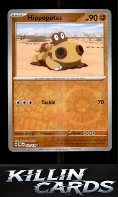 Reverse Holofoil Hippopotas 052/131 Pokemon Common SV: Prismatic Evolutions Card
