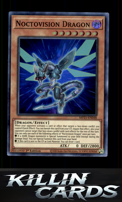 1st Edition Noctovision Dragon MP21-EN048 YuGiOh Super Rare 2021 Tin of Ancient