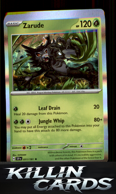 Zarude 011/191 Pokemon Rare SV08: Surging Sparks Card NM