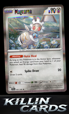 Magearna 107/159 Pokemon Rare SV09: Journey Together Card NM