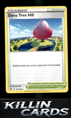 Dyna Tree Hill 135/198 Pokemon Uncommon SWSH06: Chilling Reign Card NM